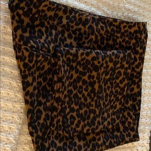 Leopard Print Capri Pants Never Worn
